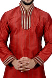 Indian Traditional Silk Maroon Kurta Pajama for Men