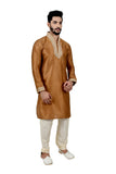 Indian Traditional Ghiccha Silk Peru Kurta Pajama for Men