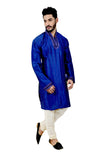 Indian Traditional Silk Blue Kurta Pajama for Men