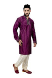 Indian Traditional Silk Purple Kurta Pajama for Men