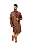 Indian Traditional Brocade Silk Multicolour Kurta Pajama for Men