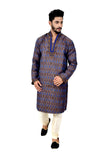 Indian Traditional Brocade Silk Multicolour Kurta Pajama for Men