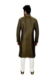 Indian Traditional Brocade Silk Multicolour Kurta Pajama for Men