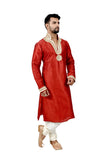 Indian Traditional Silk Red Kurta Pajama for Men