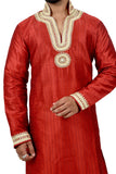 Indian Traditional Silk Red Kurta Pajama for Men