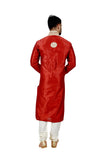 Indian Traditional Silk Red Kurta Pajama for Men