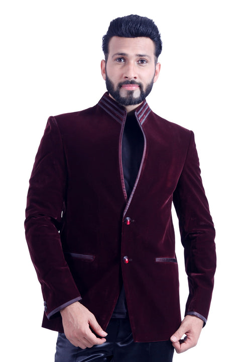 Dark Burgundy Blazer for Men