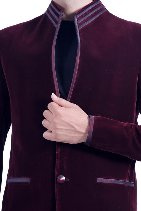 Dark Burgundy Blazer for Men