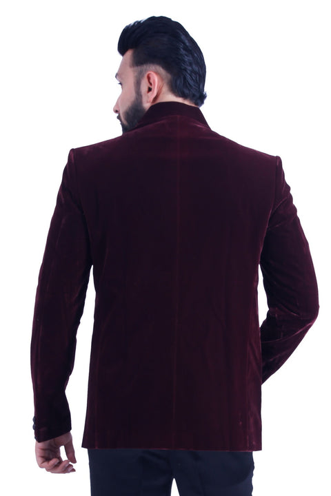 Dark Burgundy Blazer for Men