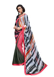 Digital Print Crepe Silk Bold & Beautiful Shaded Saree Sari D-317