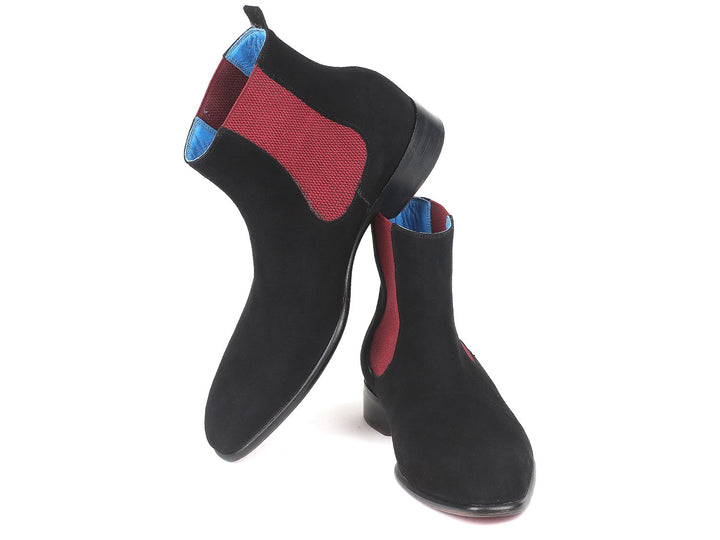 Paul Parkman Black Suede Chelsea Boots (ID#SD841BLK) Size 6 D(M) US