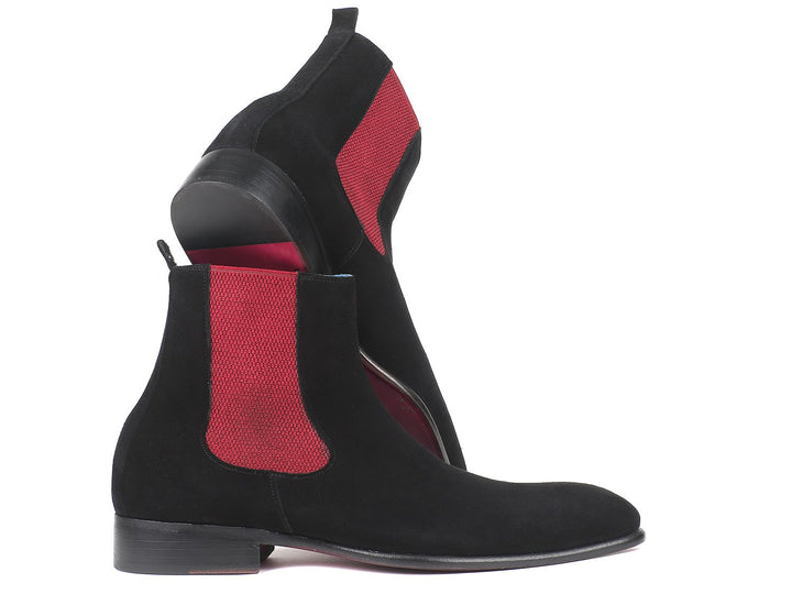 Paul Parkman Black Suede Chelsea Boots (ID#SD841BLK) Size 12-12.5 D(M) US