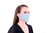 2 Pack Light Blue Reusable Face Masks 3 Layer Cotton Fabric with Pocket for Filter, Nose Strip and Adjustable Ear Loops