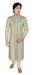 Fancy Brown Brocade Silk Indian Wedding Sherwani For Men