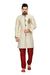 Classic Cream Art Silk Indian Wedding Sherwani For Men