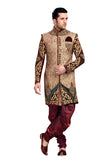 Traditional Multiple Brocade Jamawar And Velvet Indian Wedding Sherwani For Men