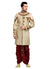 Classic Tan Brown Jute Indian Wedding Sherwani For Men