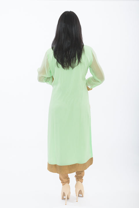 Seafoam Jewel Kurti Salwar Kameez