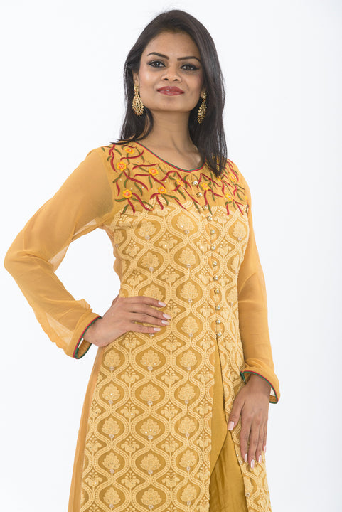 Sunflower Gold Kurti Salwar Kameez
