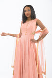 Charming Pink Indo-Western Anarkali Gown