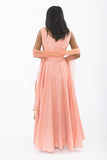 Charming Pink Indo-Western Anarkali Gown