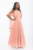 Charming Pink Indo-Western Anarkali Gown