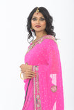 Olivia Pink Ready-Made Pre-Pleated Sari