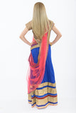 Dazzling Royal Blue and Pink Lehenga-SNT11094