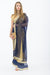 Pearl Luster Navy Partywear Sari