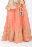 Madison Peach Heavy Bridal Lehenga Choli L1502