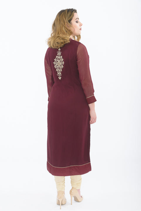 Passion Purple Kurti Salwar Kameez