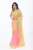 Leading Lady Ombre Pink Ready-Made Pre-Pleated Sari