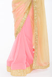 Leading Lady Ombre Pink Ready-Made Pre-Pleated Sari