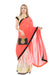 Light and Breezy Orange Modern Style Bollywood Party Sari