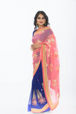 Spring Fling Modern Floral Partywear Sari