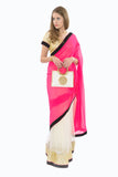 Light and Breezy Pink Modern Style Bollywood Party Sari