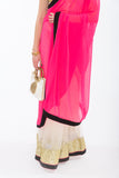 Light and Breezy Pink Modern Style Bollywood Party Sari
