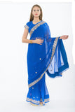 Royal Blue Partywear Sari