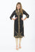 Smoke and Gold Long Kurti with Churidar