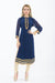 Rain Storm Royal BLue Long Kurti