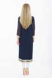 Classic Navy Straight Kurti Salwar Kameez