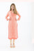 Delicate Peach Long Kurti with Leggings