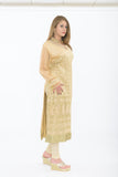 Designer Golden Long Kurti - Side