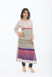 Exclusive Light Grey Long Kurti - Side