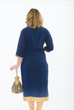 Cobalt Blue Long Kurti - Back