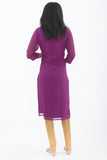 Winsome Violet Long Kurti with Churidar - Back