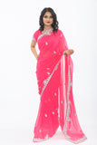 Diva Pink Ready Made Pre Stitched Sari