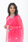 Diva Pink Ready Made Pre Stitched Sari