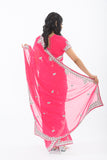 Diva Pink Ready Made Pre Stitched Sari