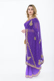 Violet Luster Ready-Made Sari RM108